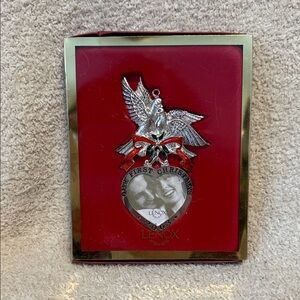 Lenox 2003 Silver-Plated Ornament with Red Box